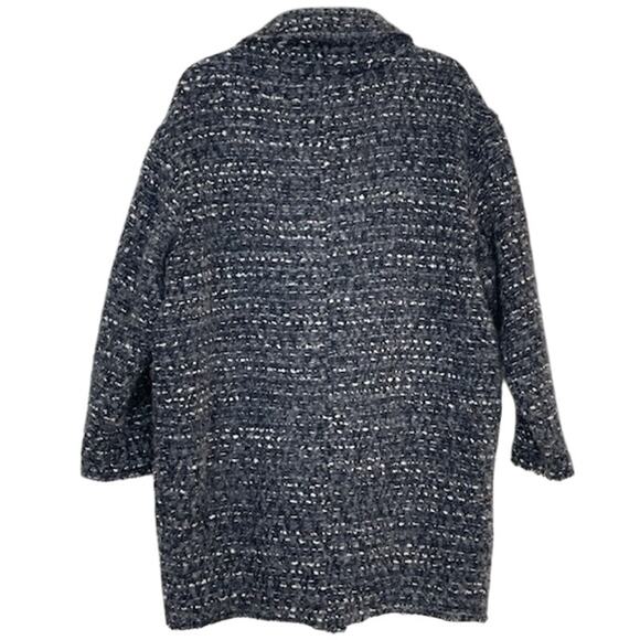 Étoile Isabel Marant pointed lapel Boucle oversize Wool blend Alpaca coat Gray - Picture 5 of 9